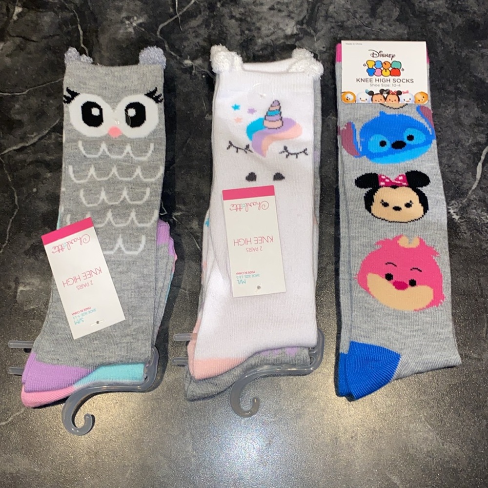 5 Pair Knee High Sock Bundle